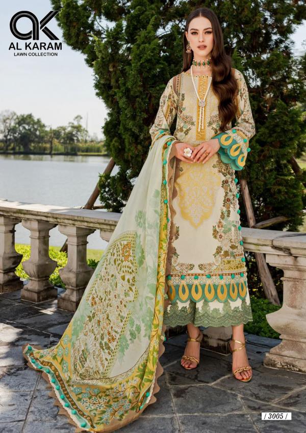 Al Karam Queen S Court Vol-3 Cotton Exclusive Designer Dress Material